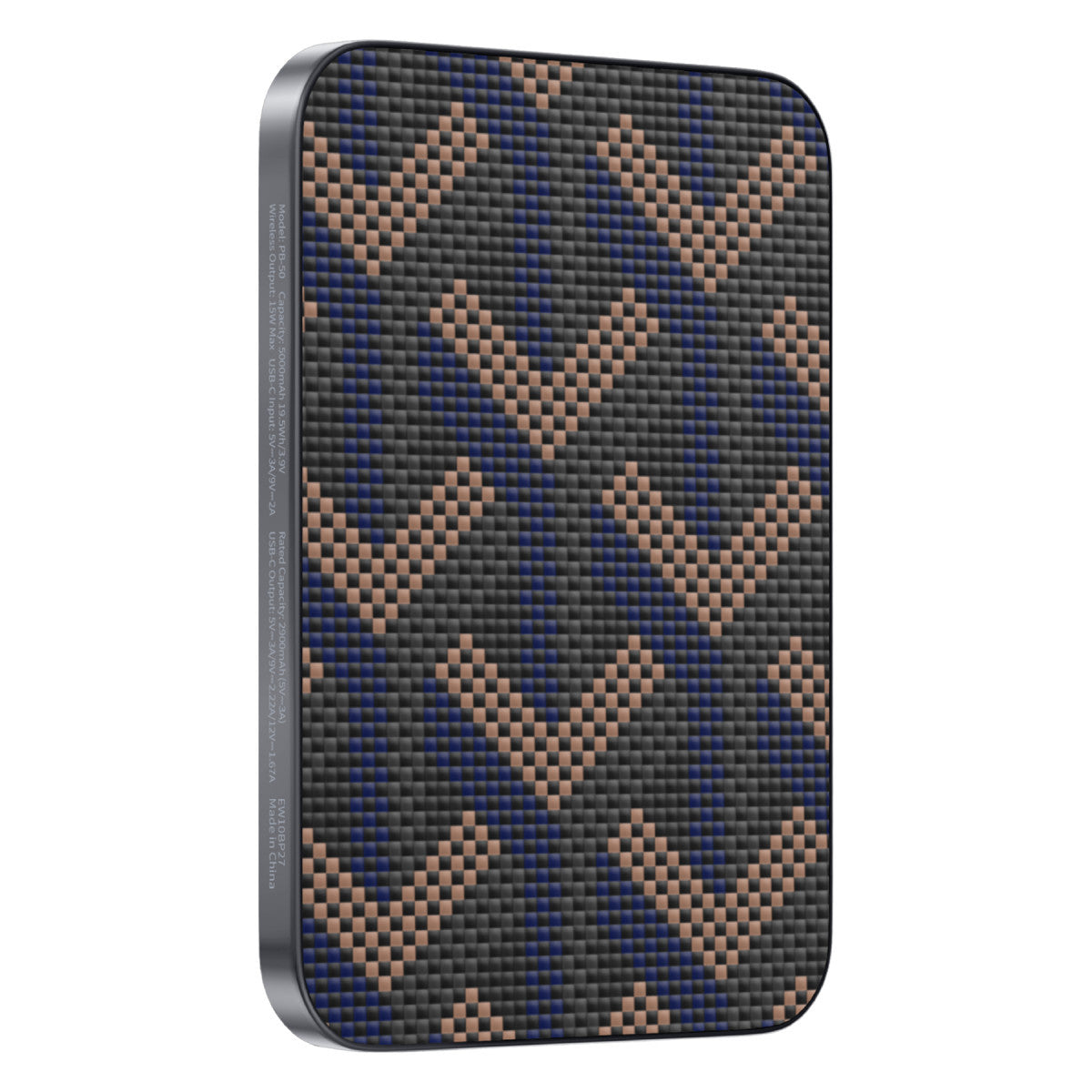 Keephone PB50 Brendy Kevlar 5.000 mAh 20W Type-C ve 15W Kablosuz Şarj Destekli Magsafe Powerbank